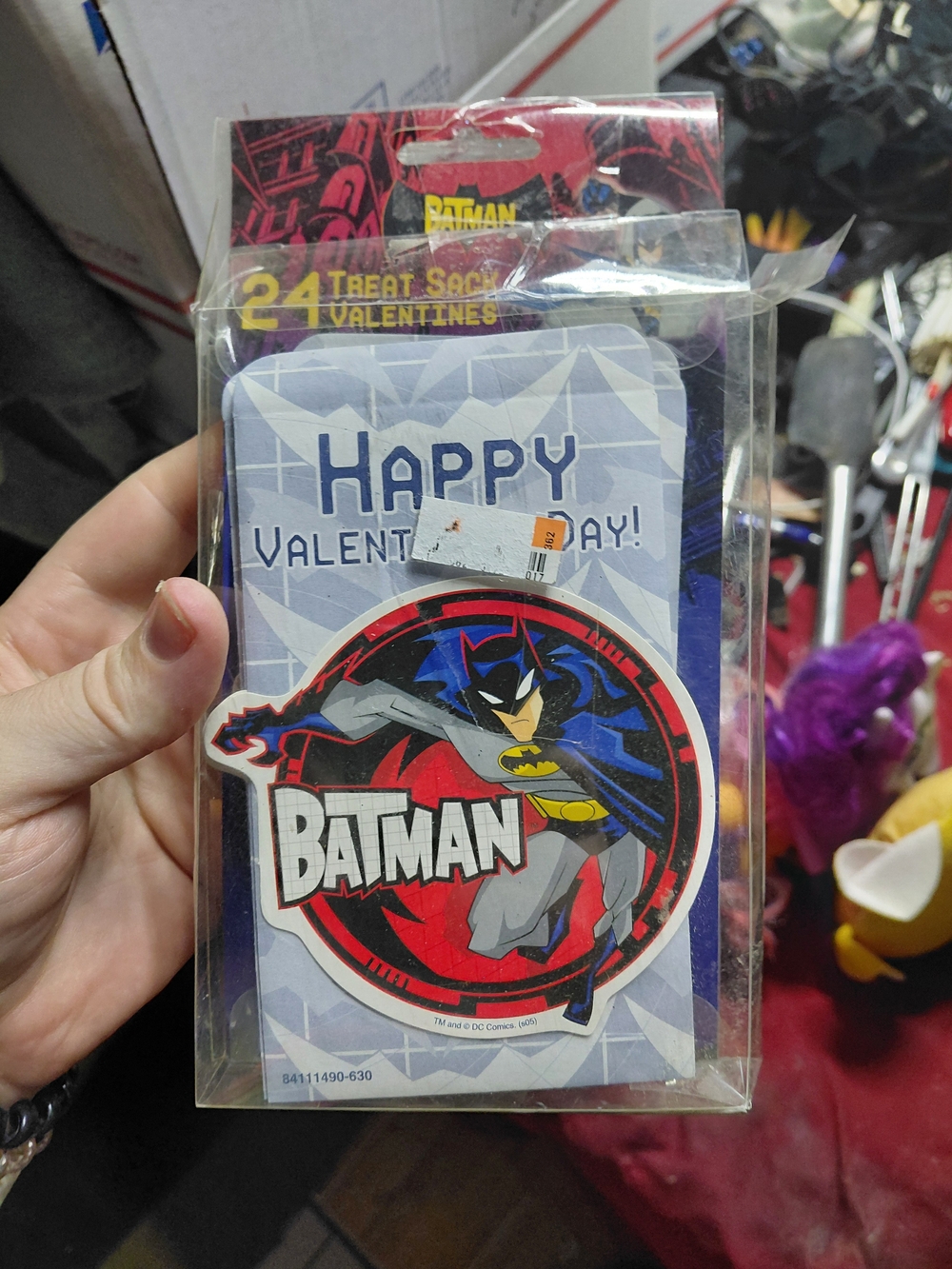 set of 24 treat sack Valentines manufactured by the Paper Magic Group. Batman
